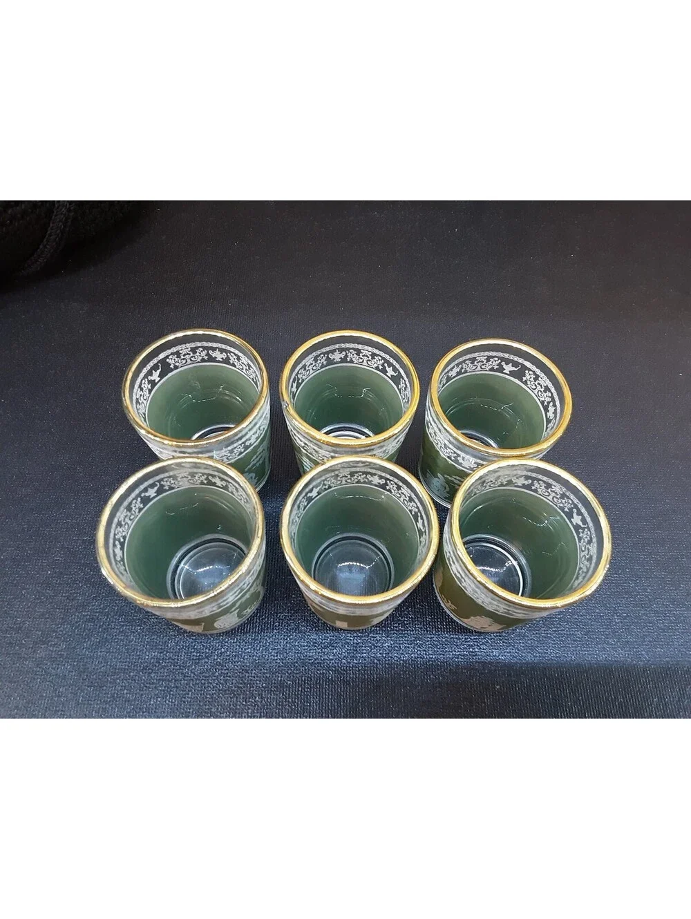 Set of 6 Wedgewood Jasperware Glasses Measures 2
